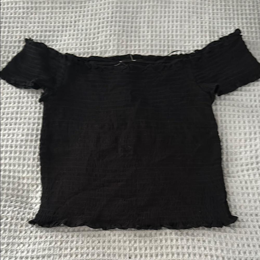 Black Off-Shoulder Top